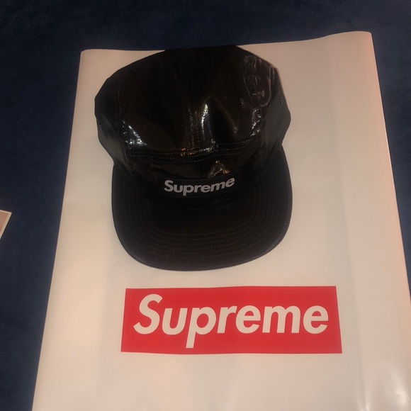 supreme coated linen camp cap